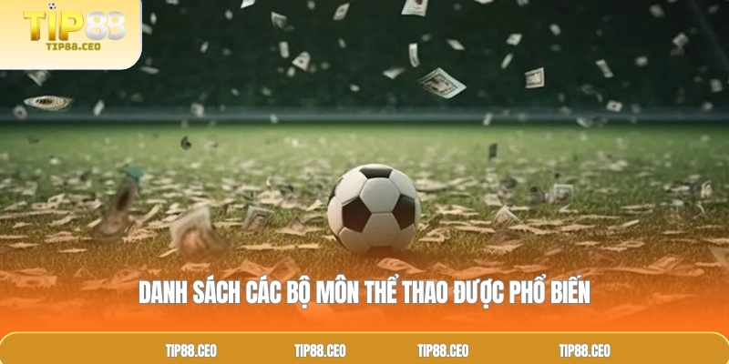 Danh sách các bộ môn thể thao được phổ biến